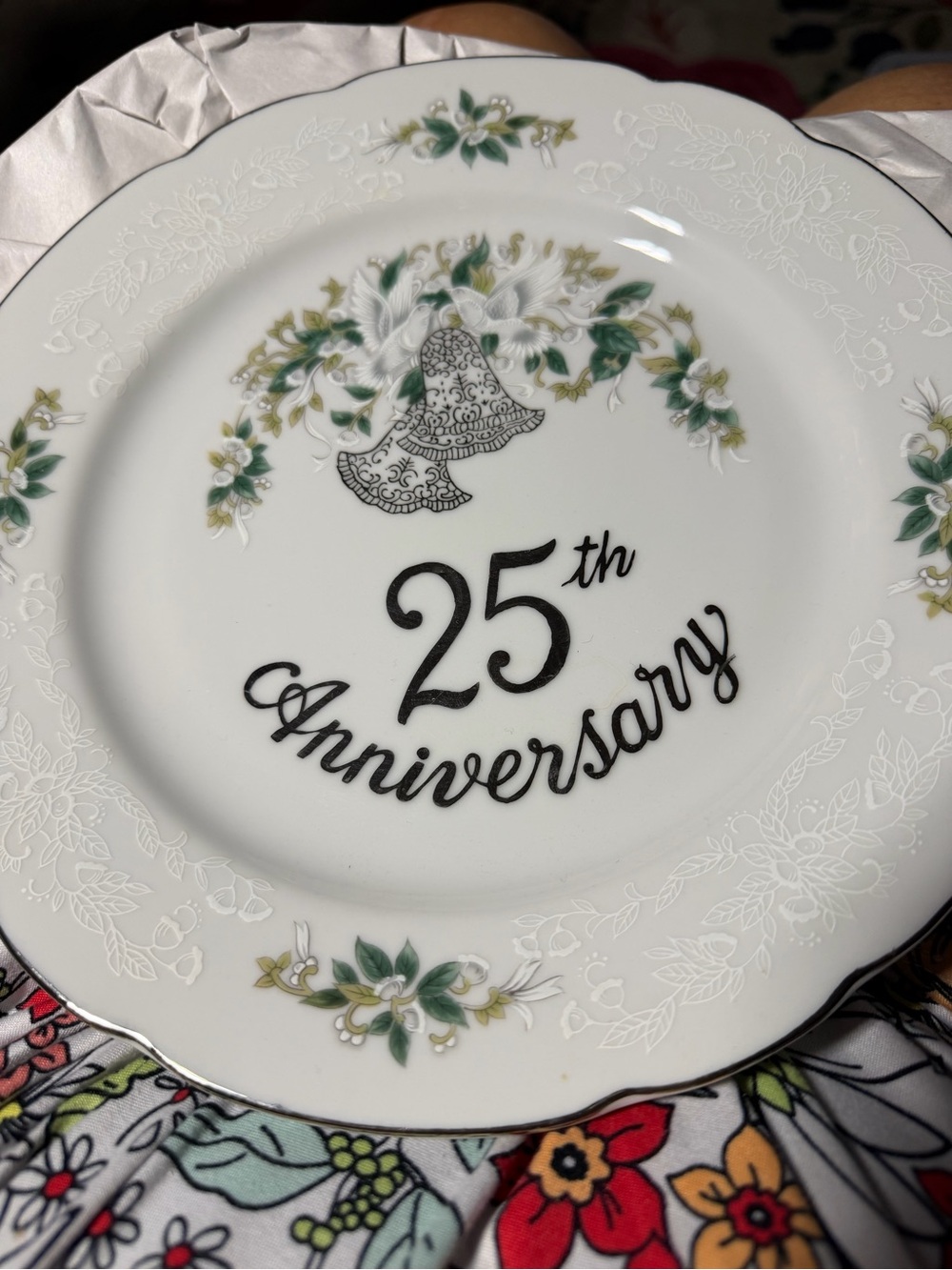 25th Anniversary Lefton china plate Japan